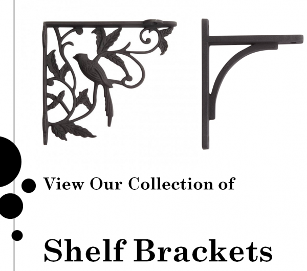 Cast iron decorative shelf brackets