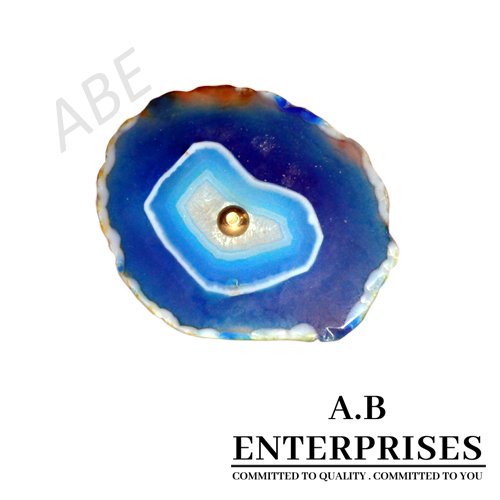 Agate Cabinet Knob in Evil eye natural stone by A.B. Enterprises India
