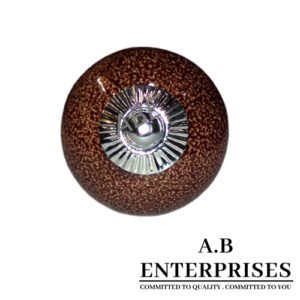 Ceramic Cabinet Knob brown available in all Pantone colors by A.B. Enterprises India