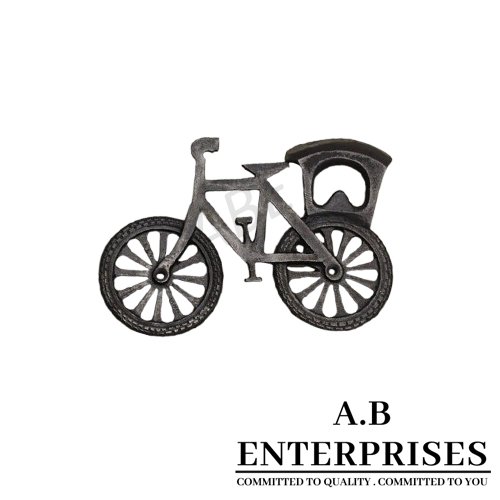 Cycle Bottle Opener – Cast Iron Bicycle Shaped Bar Tool by A.B. Enterprises