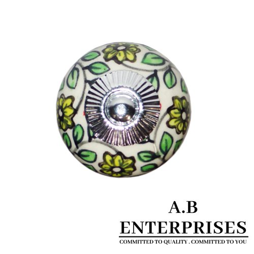Ceramic Cabinet Knob available in all Pantone colors by A.B. Enterprises India