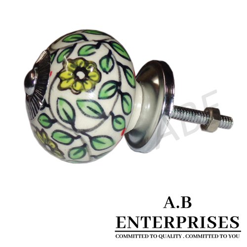 Ceramic Cabinet Knob available in all Pantone colors by A.B. Enterprises India