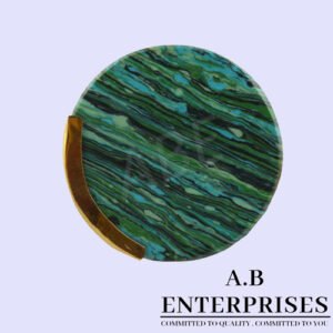 Marble Stone Cabinet Knob in green pattern by A.B. Enterprises India