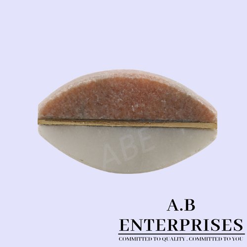 Marble Stone Cabinet Knob in duo pattern by A.B. Enterprises India