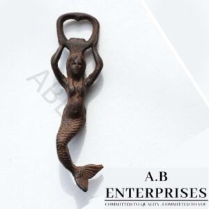 Mermaid Bottle Opener – Cast Iron Decorative Bar Tool by A.B. Enterprises