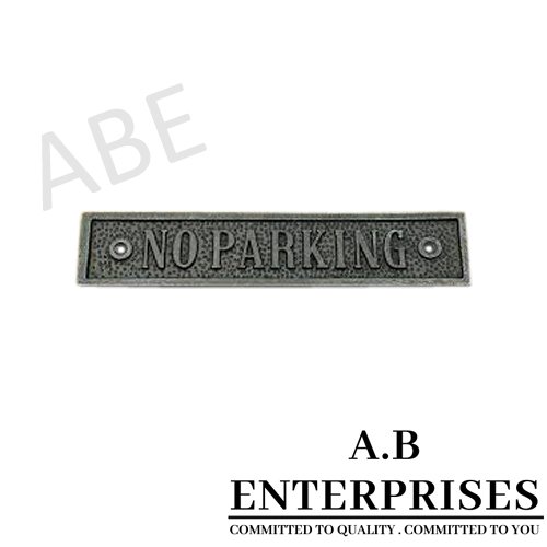 Handcrafted cast iron wall plaque AB-WP-09 with natural iron patina finish by A.B. Enterprises, India – durable and decorative design.