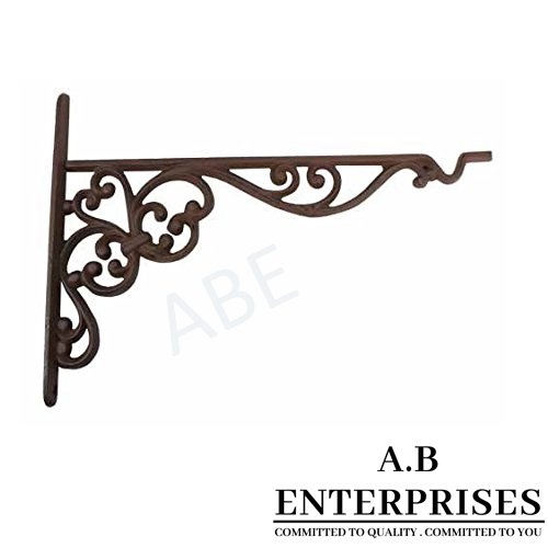 Handcrafted decorative plant hanger AB-PH-01 – Cast Iron with Black P.C. finish by A.B. Enterprises