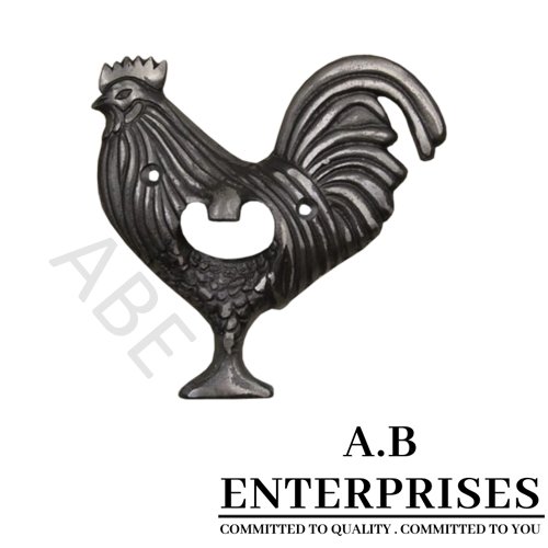 Rooster Bottle Opener – Animal Shaped Cast Iron Bar Tool by A.B. Enterprises