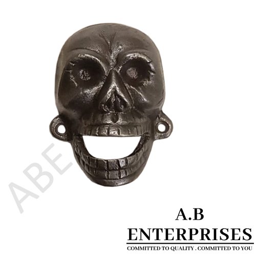 Skull Bottle Opener – Cast Iron Gothic Bar Tool by A.B. Enterprises