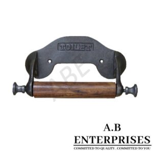 Handcrafted decorative toilet paper holder AB-TPH-7 – Cast Iron with Copper Antique finish by A.B. Enterprises
