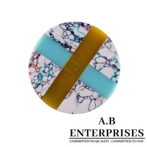 Wooden Cabinet Knob with multicolor beaded design by A.B. Enterprises India