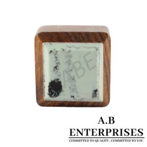 Wooden Cabinet Knob with square box design by A.B. Enterprises India