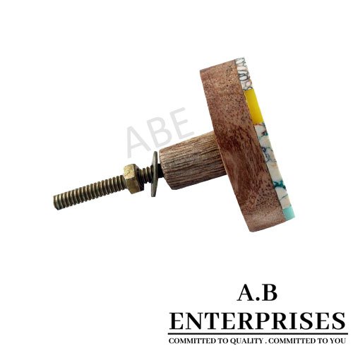 Wooden Cabinet Knob || Direct Factory Manufacturer & Exporter of Home Décor from India - Image 2