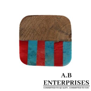 Red and Blue Cabinet Knob for cabinets, drawers, and furniture by A.B. Enterprises India
