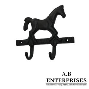 Cast Iron Horse Hook – Decorative Wall Hook by A.B. Enterprises